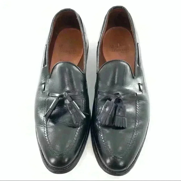 Allen Edmonds Grayson mean loafers size 9.5 black shell cordovan leather main image 7